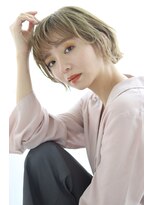アルベロ(albero) 小顔ボブルフ×くすみベージュ20代30代40代