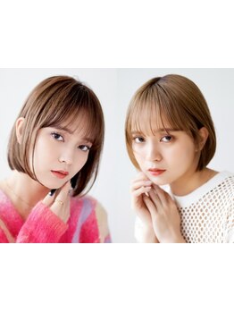 こだわりの発色☆【ウエラケアハイブリーチ＋小顔カット＋透明感カラー＋ハホニコトリートメント】【新宿】