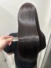 カット+ストレートパーマ(縮毛矯正)+炭酸泉Spa【￥13750】