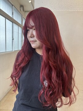 ポート 蕨(PORT) チェリーレッドとロング【天間　彩香】