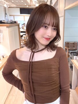 プラグ バイ ネオリーブ(plug by neolive) チェリーブラウン×髪質改善[髪質改善/縮毛矯正/韓国]