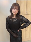 韓国くびれヘア/オリーブベージュ/透明感カラー