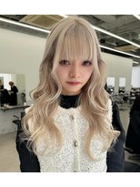 エゴル ナゴヤサカエ(ENGOL NAGOYA SAKAE)&nbsp;坂野貴哉/ホワイトベージュ/レイヤーカット/ハイトーンカラー