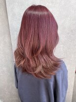 ロックス ヘアー ギャラリー(Rocks hair gallery)&nbsp;ダブルカラー　透明感ピンクブラウン