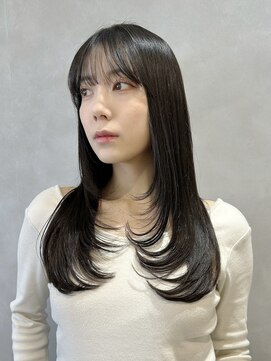 フォト イケブクロ(foto IKEBUKURO) ミディアムレイヤー/レイヤーカット/オリーブグレージュ/池袋