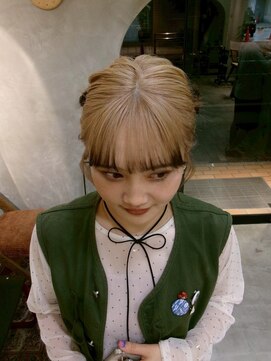 ヘアーブレイス(hair brace) 千葉駅/着物ヘア/大人ガーリー/ダークアッシュ/似合わせカット