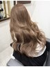［人気No.3］カット＋ブリーチなしダブルカラー＋トリートメント￥11100
