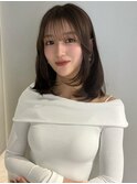 札幌大通レイヤーカットハッシュカット髪質改善韓国ボブ顔周り
