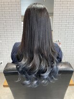 アルセ(arce)&nbsp;ブルーグレーグラデーション × ロングウェーブ