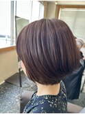 可愛さ推し丸み大人女子ボブ