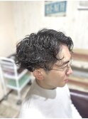 【men's style】波巻きシャドウパーマ