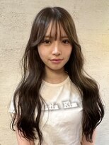 フェイバー 警固店(FAVOR) 韓国風ロングレイヤー×オリーブグレージュ/福岡/天神/警固
