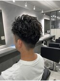 刈り上げアップバング/メンズカット