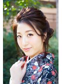 袴ヘアアレンジ 着付け 着物 小顔アップ
