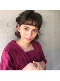 tomoヘア＊似合わせヘアアレンジ　ツインくるりんぱ