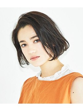 ビアンコカーロ 用賀店(Bianco caro) ナチュラルボブ/アッシュブラック/20代30代40代50代