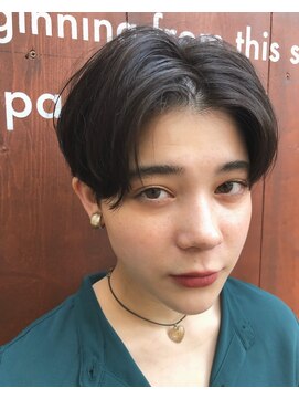 サク(Sac.) 絶壁解消☆ショートボブ×柔らかベージュ Sac.栃木優佑