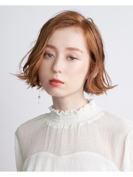 タヤ 麹町店(TAYA) 20代シースルーバングオリーブカラー外ハネミくびれミディ