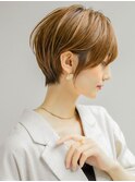 【Lond fleur林】大人可愛い丸みくびれショートショコラアッシュ