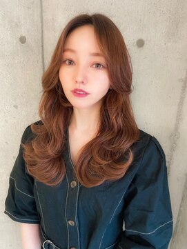 ロンド ロビン 栄(Lond robin) 【Lond robin】河野まい　韓国風/ミニウルフ/くすみブルー