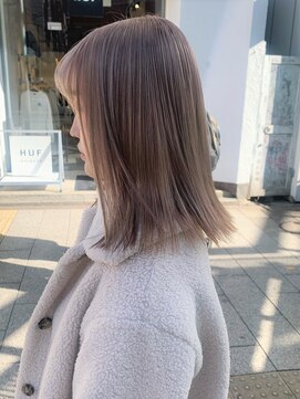 ベレーザ 渋谷(BELEZA) ba369_フェザーバングモカブラウングレーベージュヴェールカラー