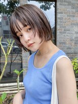 アイティーバイアルバム 松戸店(IT by ALBUM)&nbsp;オイル感ボブ_ショコラベージュボブルフベビーバング_28591