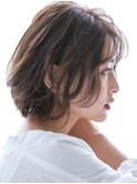 三軒茶屋_レディース_ボブ_ミディアム_コテ巻き_パーマ_カット