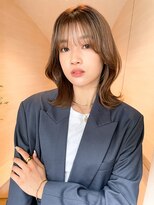 トゥルーズ 梅田店(TLUUS)&nbsp;TLUUS似合わせカットダークアッシュミディアムレイヤーカット