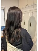 艶髪ロング　暗めカラー　ココアベージュ