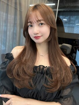 アリュウル 表参道(ALLURE) ワンカール巻くだけで大人可愛い!韓国レイヤーカットロングヘア