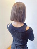 バイオレット 栄店(Violet)&nbsp;ぱつっとボブ 大人ボブ ストレートボブ ベージュカラー