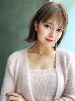 ナイロン 柏店(NYLON.)&nbsp;《NYLON.》シースルーバング耳かけ切りっぱなしボブ