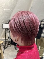 ロア インターナショナル 新宿店(LoA International)&nbsp;ショート/チェリーピンク／ブリーチ