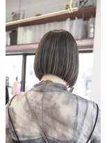 ルート(root)&nbsp;ボブ　ミニボブ　ハイライト　ベージュ　ストレート