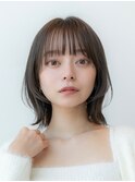 レイヤーボブくびれボブ韓国レイヤーイルミナ小顔