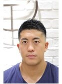 メンズ30代40代ビジネスショートソフトモヒカンフェード