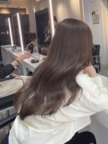 ブレンド 渋谷(BLend)&nbsp;マチルダボブ前髪ハイライトグレージュ