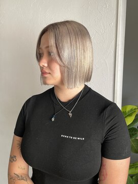 レクタ(recta) ミルクティーボブ ダブルカラー  ぱっつんボブ