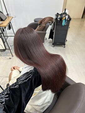 アイズ 横浜(IS) ピンクブラウン/ブリーチなし/横浜/髪質改善