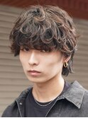 マッシュウルフカット波巻きパーマツイストスパイラルパーマ◎