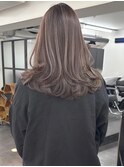 ハイライトバレイヤージュダブルカラーケアブリーチ20代30代
