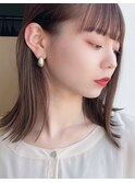 ★くびれボブ似合わせカットイメチェンナチュラルカールセミディ
