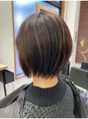 （40代）ツヤ髪ショート【トリートメントでくせ毛改善】