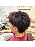 【MEN'S HAIR】ボーイッシュ×パーマ×ハイライト