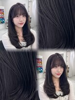 ハピネス 梅田茶屋町店(HAPPINESS)&nbsp;レイヤーカット/韓国ヘア/髪質改善/顔周り/ラベンダーグレージュ