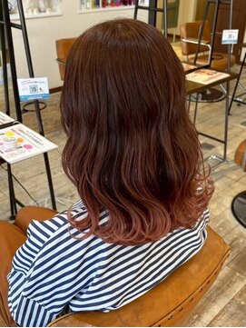 セットアップ 岡山北長瀬店(SET-UP) 裾カラー/ピンクベージュ/こなれセミディ/ハニーベージュ/小顔