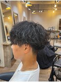 波巻きパーマ