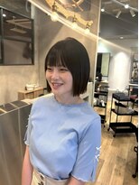 ルーク バイ ヘアーポケット(Luke by hair pocket)&nbsp;切りっぱなしボブとアッシュベージュ