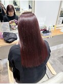 ブリーチ無し暖色系ワンカラー &nbsp;チェリーブラウン