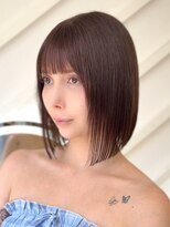 ロンドヴァリー 渋谷店(Lond vallee)&nbsp;大人の前下がりボブと地毛風ストレート